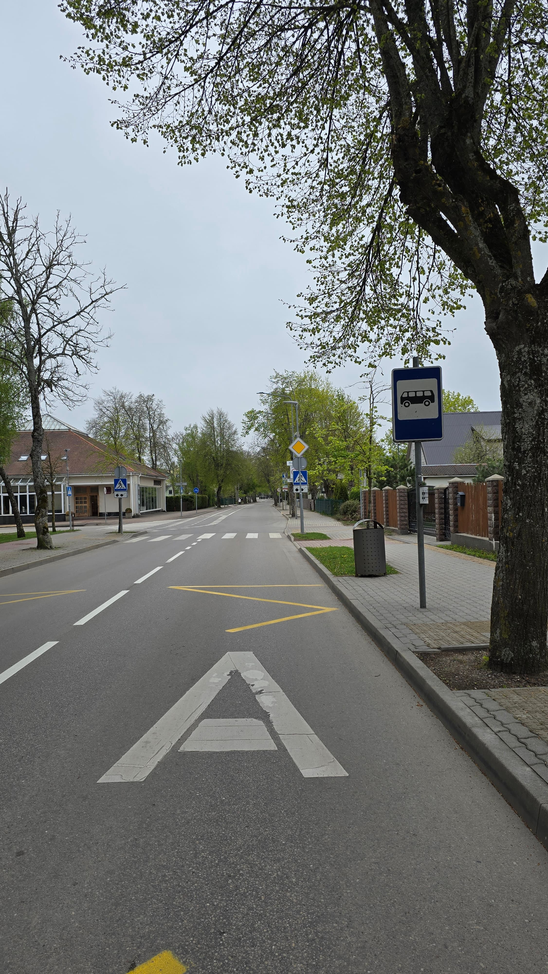 Druskininkai bus stop sign